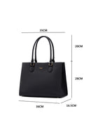 Annabelle Genuine Leather Handbag (Black)