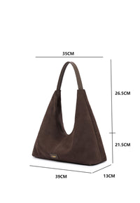 Eliana Suede Handbag (Brown)