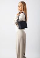 Selma Genuine Leather Handbag (Black)