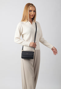 Scarlett Genuine Leather Handbag (Black)