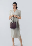 Emily Genuine Leather Handbag (Brown)