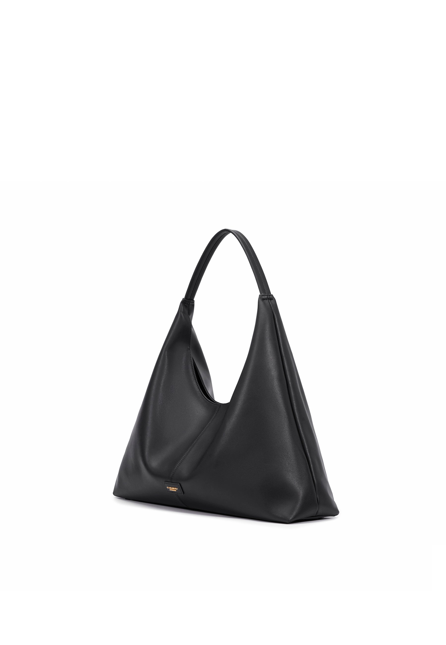 Madeline Genuine Leather Handbag (Black)