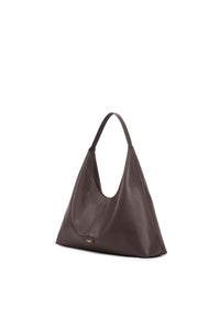Madeline Genuine Leather Handbag (Brown)