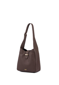 Emily Genuine Leather Handbag (Brown)