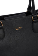 Annabelle Genuine Leather Handbag (Black)