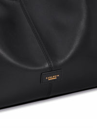 Madeline Genuine Leather Handbag (Black)
