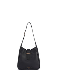 Emily Genuine Leather Handbag (Black)