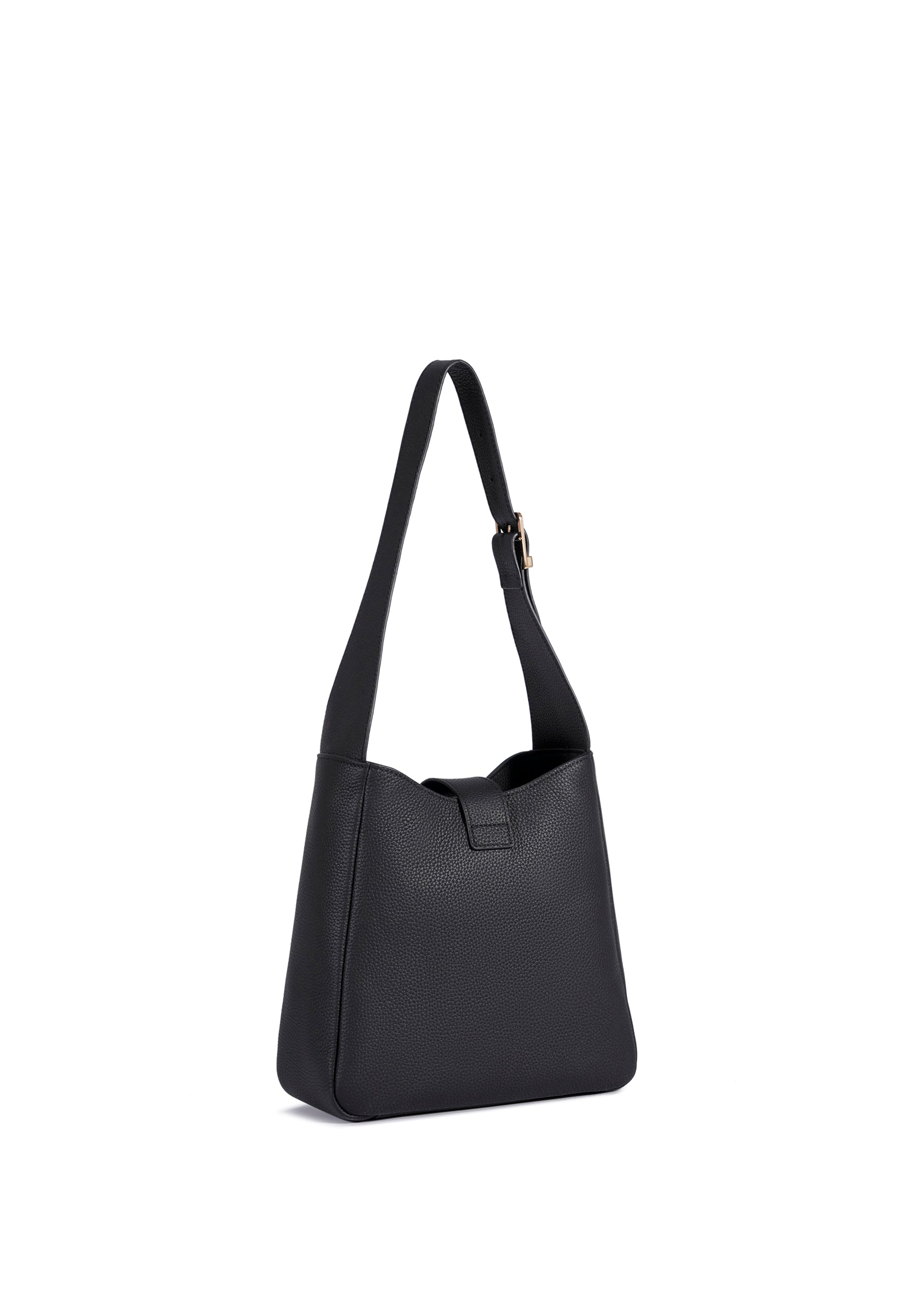 Emily Genuine Leather Handbag (Black)