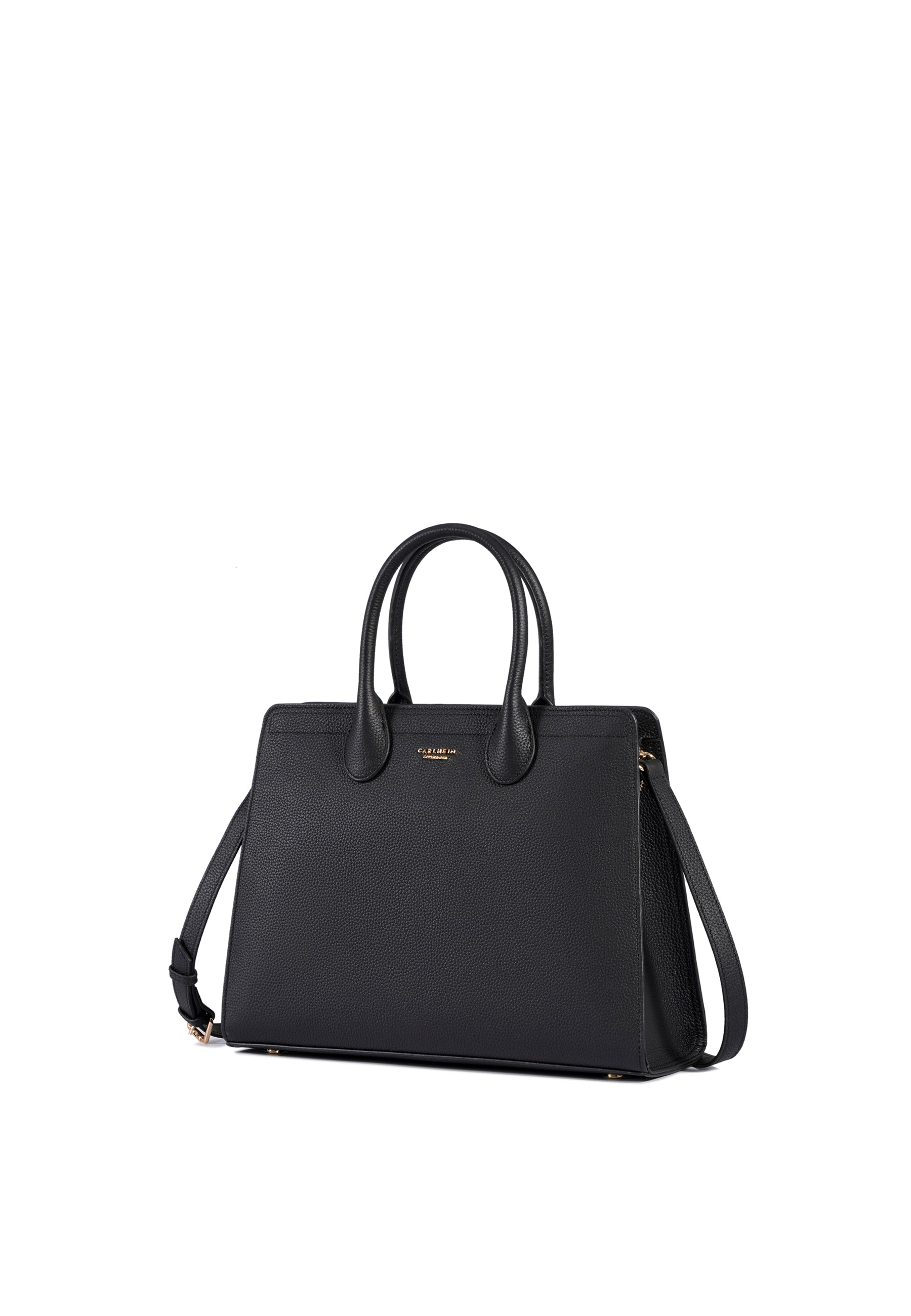 Nora Genuine Leather Handbag (Black)