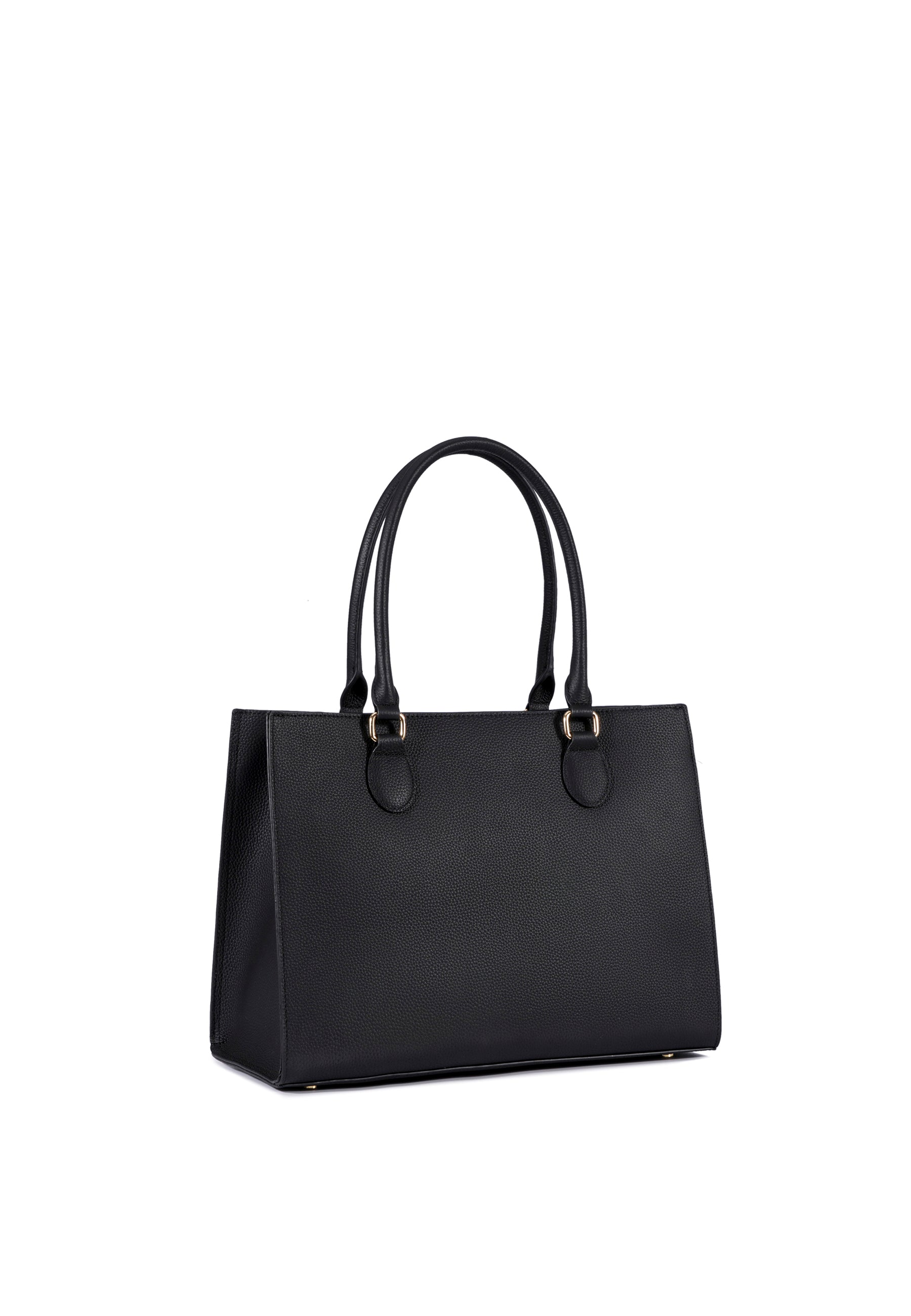 Annabelle Genuine Leather Handbag (Black)