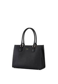 Annabelle Genuine Leather Handbag (Black)