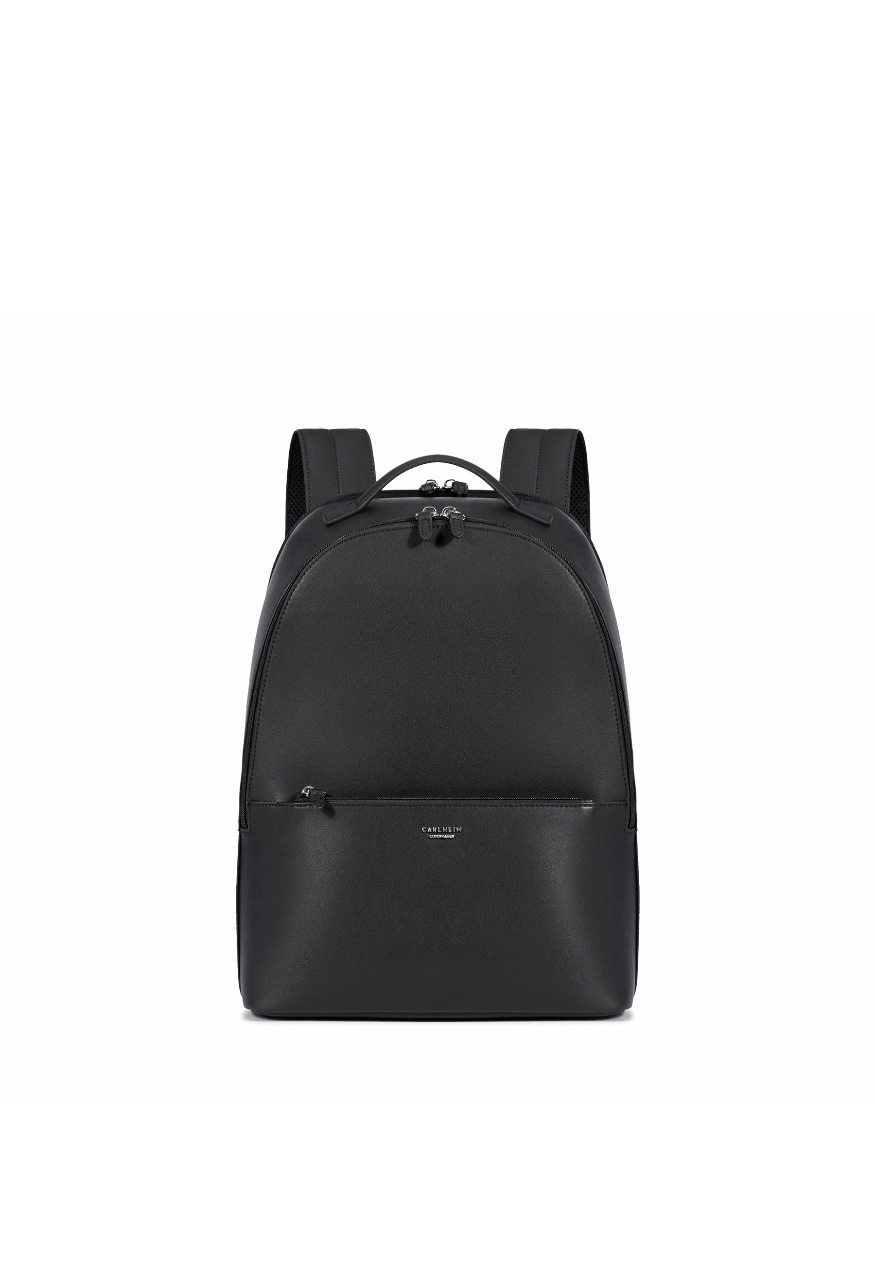 Louvre Genuine Leather Backpack (Black)