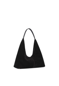 Eliana Suede Handbag (Black)