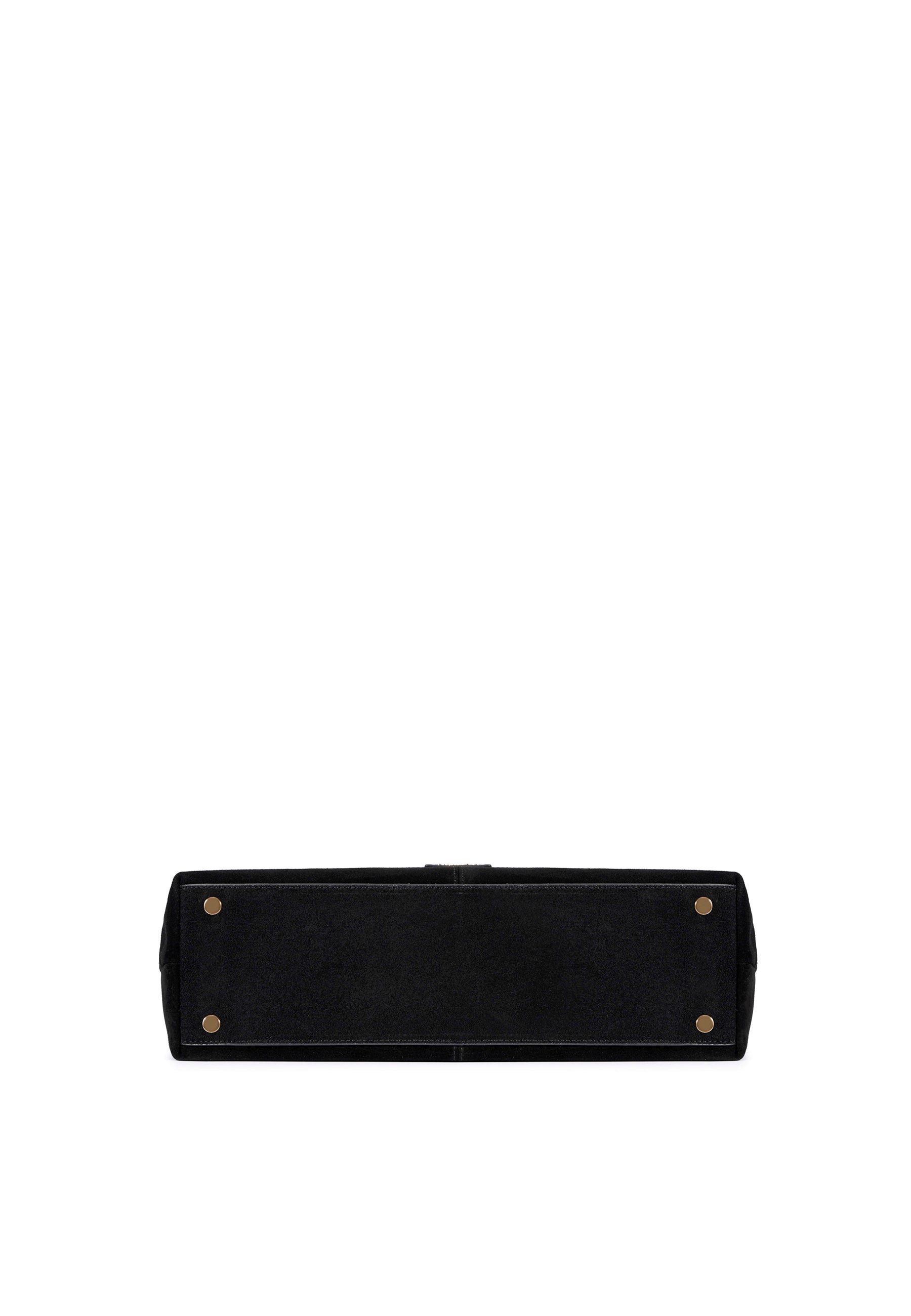 Eliana Suede Handbag (Black)
