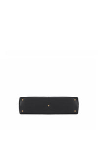 Madeline Genuine Leather Handbag (Black)