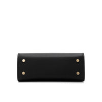 Estelle Genuine Leather Handbag (Black)