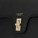 Estelle Genuine Leather Handbag (Black)