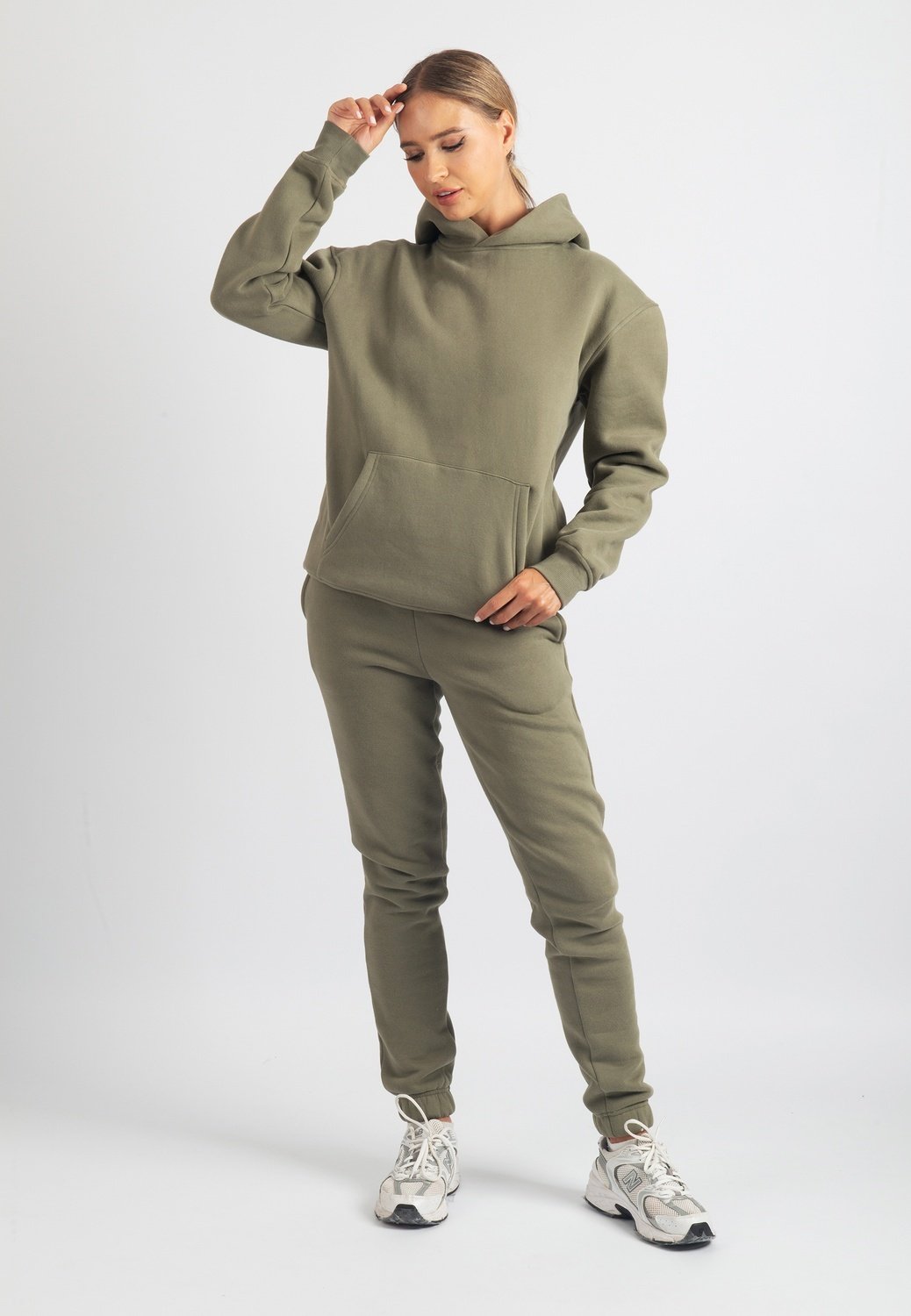Harper Branded Hoodie (Safari Green)