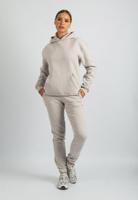 Harper Branded Hoodie (Stone)