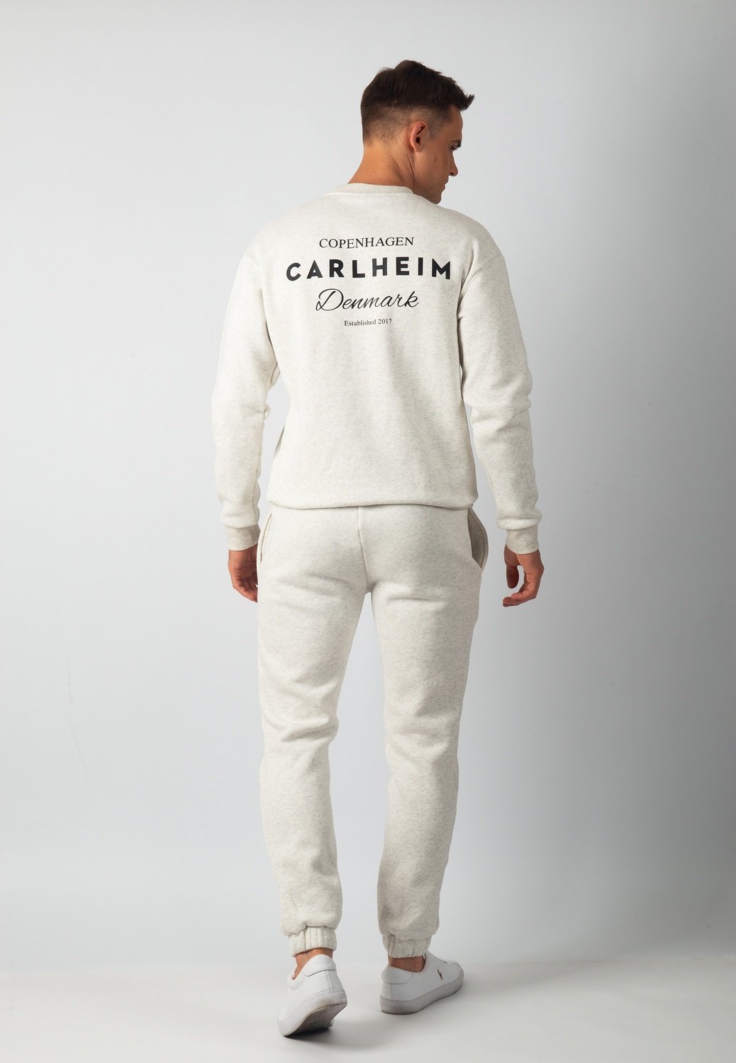 Hudson Branded Sweatshirt (Marl White)