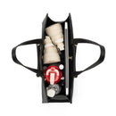 Mary Genuine Leather Handbag (Black)