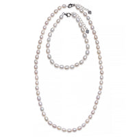 Natural pearl DIANA necklace & bracelet