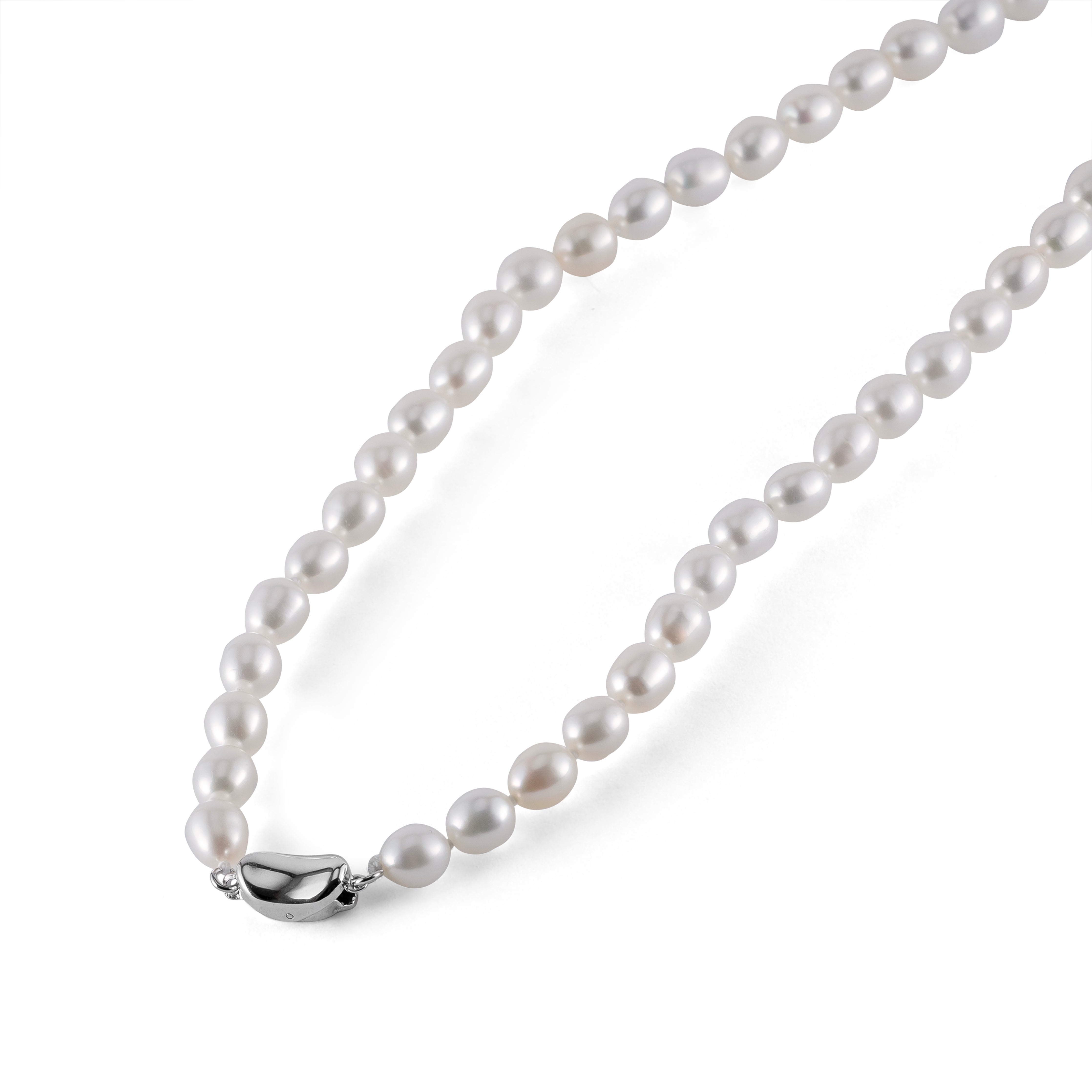 Natural pearl oval DIANA necklace