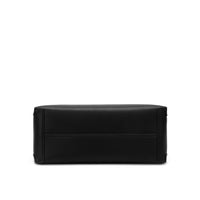 Sophia Genuine Leather Handbag (Black)