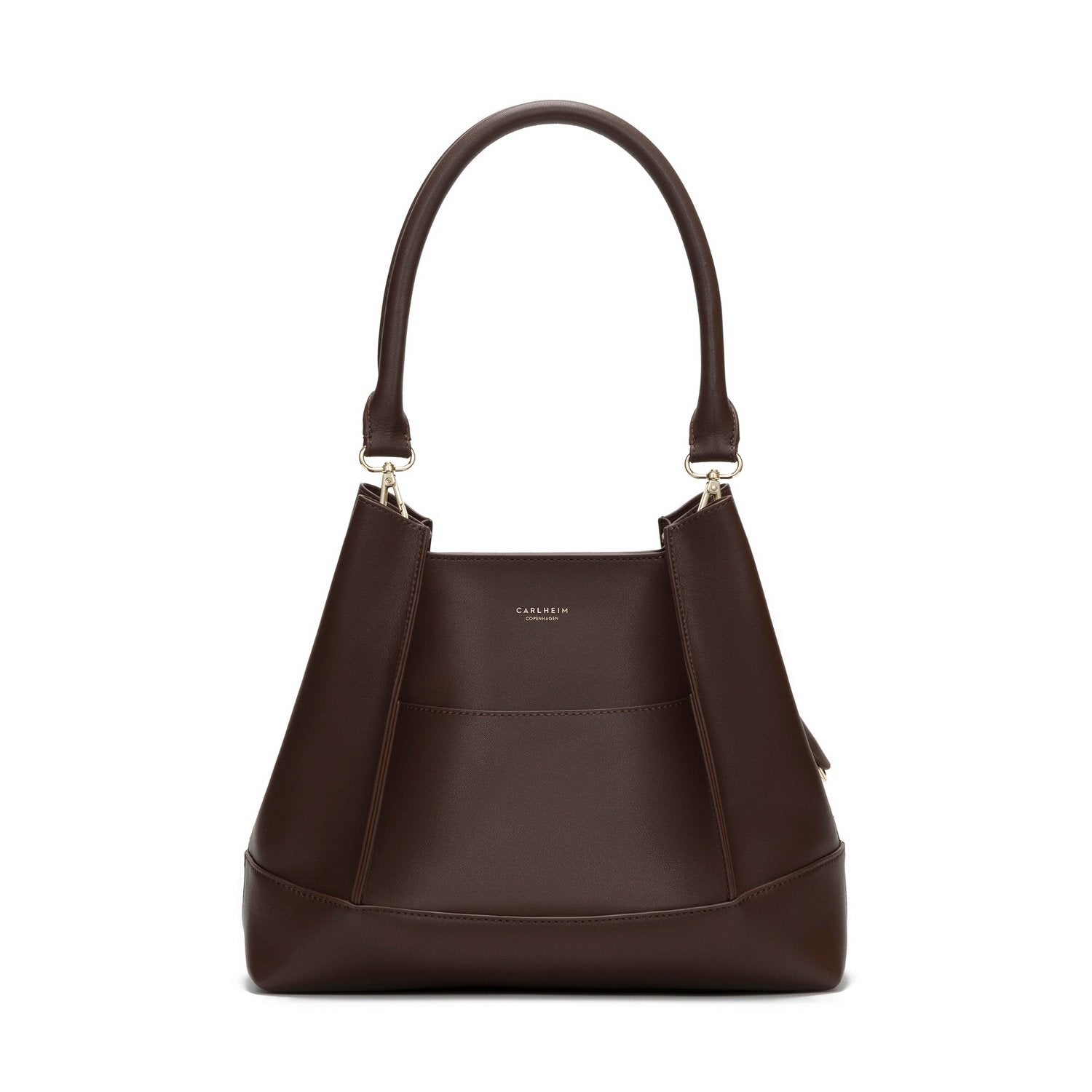 Velvet Genuine Leather Handbag (Brown)