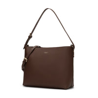 Victoria Genuine Leather Handbag (Brown)
