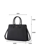 Nora Genuine Leather Handbag (Black)