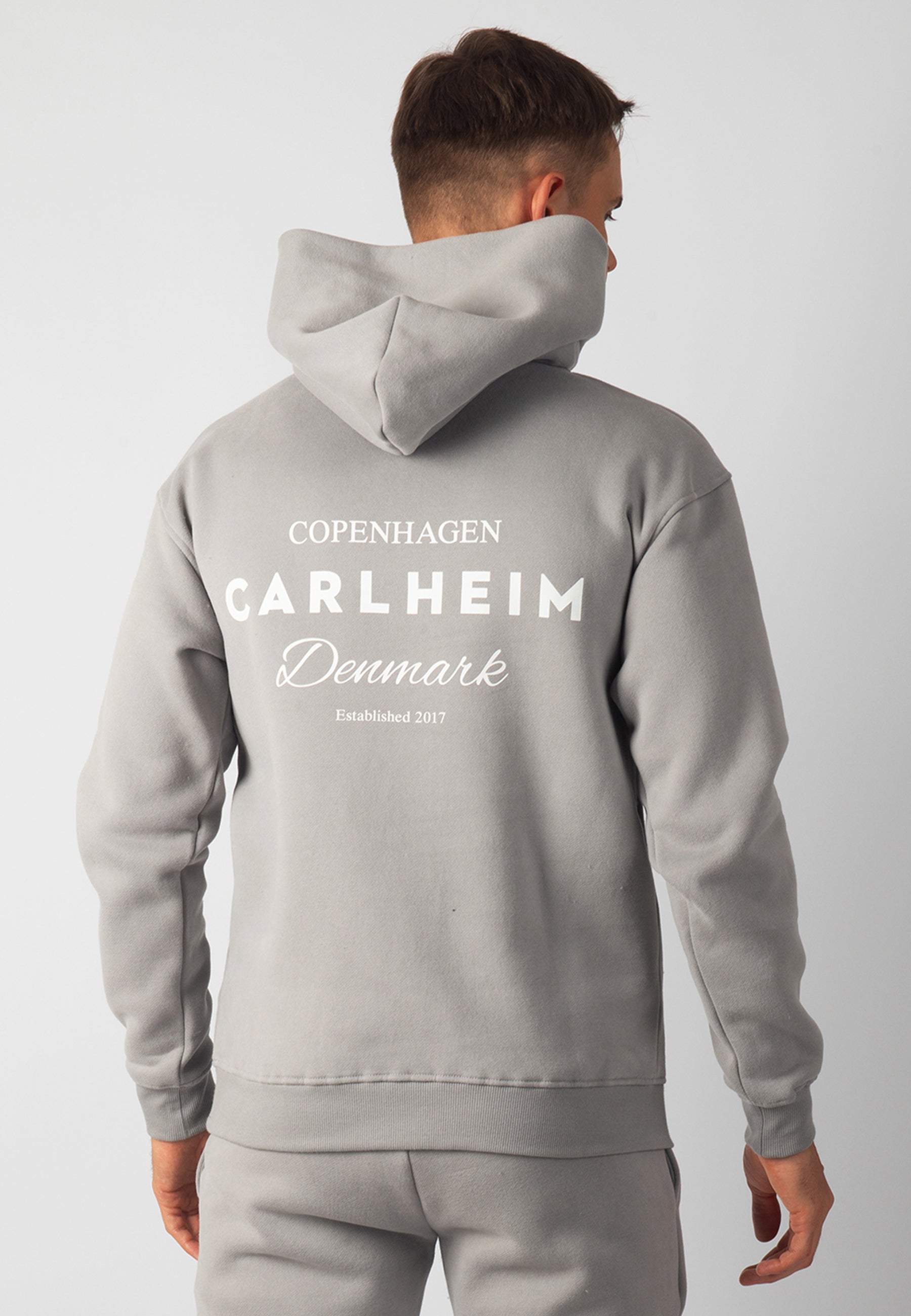 Hudson Branded Hoodie (Stone Grey)