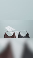 Madeline Genuine Leather Handbag (Black)