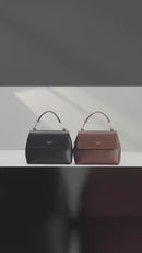 Grace Genuine Leather Handbag (Brown)