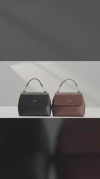 Grace Genuine Leather Handbag (Brown)