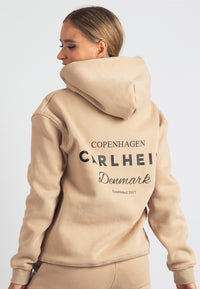 Harper Branded Hoodie (Tan)