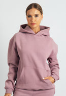 Harper Branded Hoodie (Dusty Pink)