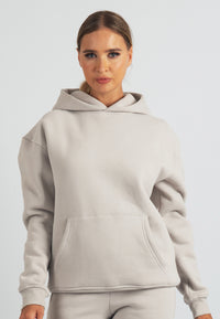 Harper Branded Hoodie (Stone)